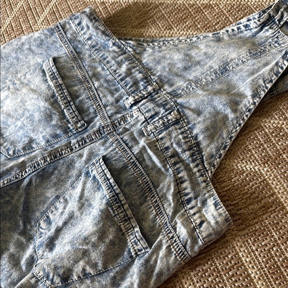 Vanilla Star Gray Acid Wash Denim Overalls - Picture 7 of 7